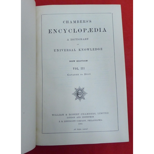 166 - Books: 'Chambers Encyclopaedia'  1901, in ten volumes