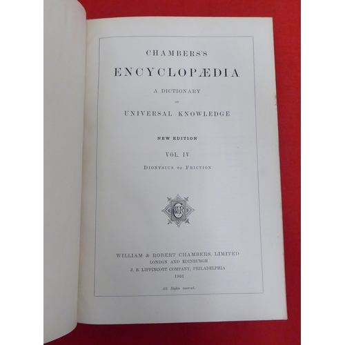 166 - Books: 'Chambers Encyclopaedia'  1901, in ten volumes