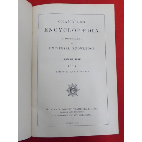 166 - Books: 'Chambers Encyclopaedia'  1901, in ten volumes