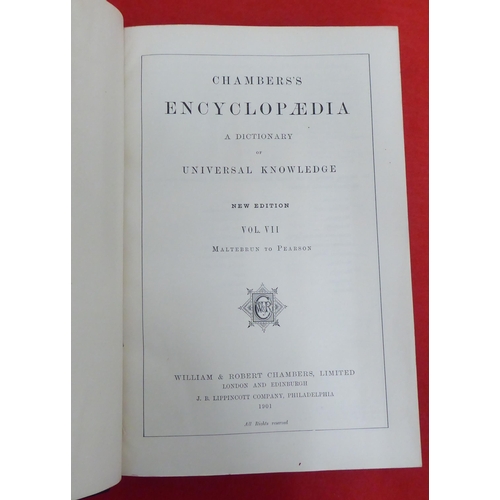 166 - Books: 'Chambers Encyclopaedia'  1901, in ten volumes