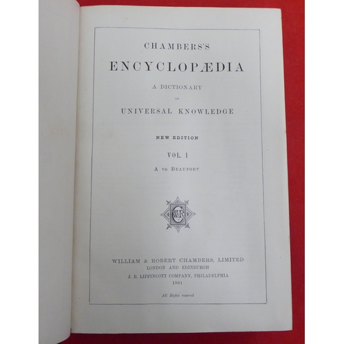 166 - Books: 'Chambers Encyclopaedia'  1901, in ten volumes