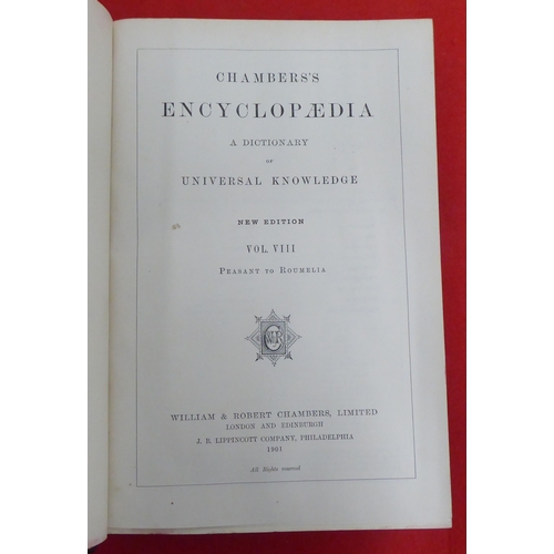 166 - Books: 'Chambers Encyclopaedia'  1901, in ten volumes