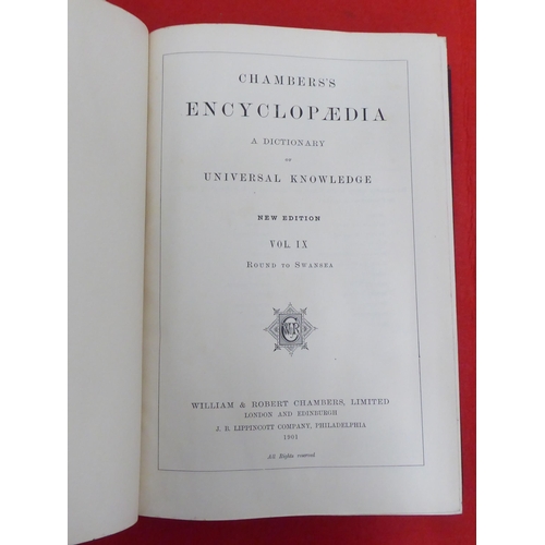 166 - Books: 'Chambers Encyclopaedia'  1901, in ten volumes