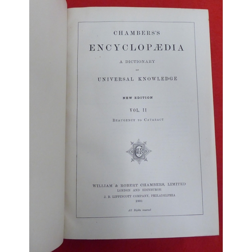 166 - Books: 'Chambers Encyclopaedia'  1901, in ten volumes