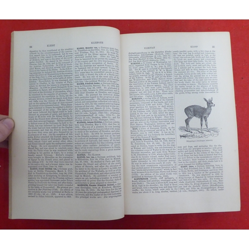 176 - Books: 'The American Cyclopaedia' edited by George Ripley and Charles Dana  1881, in sixteen volumes