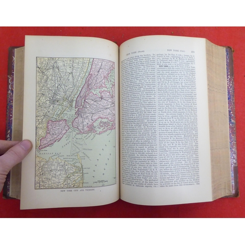 176 - Books: 'The American Cyclopaedia' edited by George Ripley and Charles Dana  1881, in sixteen volumes