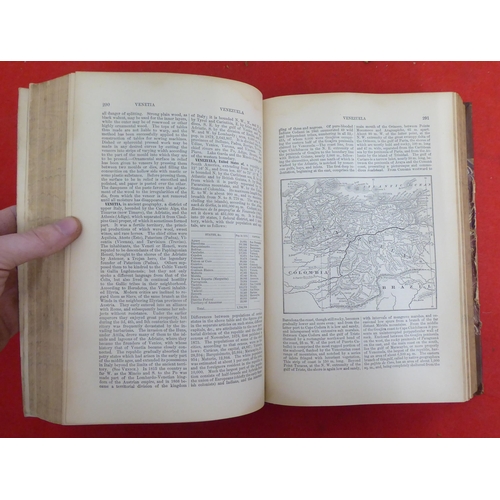 176 - Books: 'The American Cyclopaedia' edited by George Ripley and Charles Dana  1881, in sixteen volumes