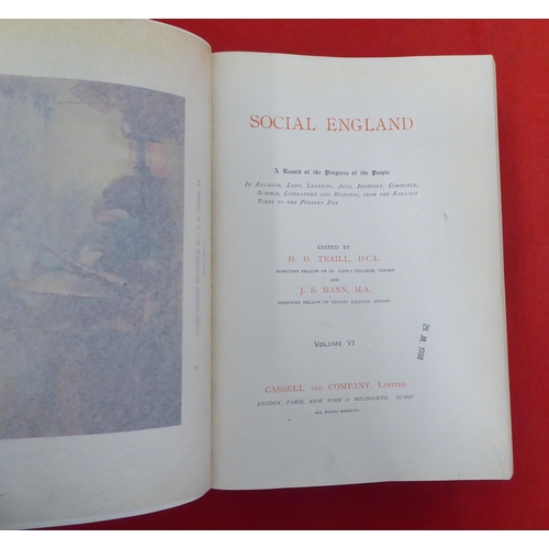 184 - Books, relating to the history of England: to include 'Social England' edited by HD Traill