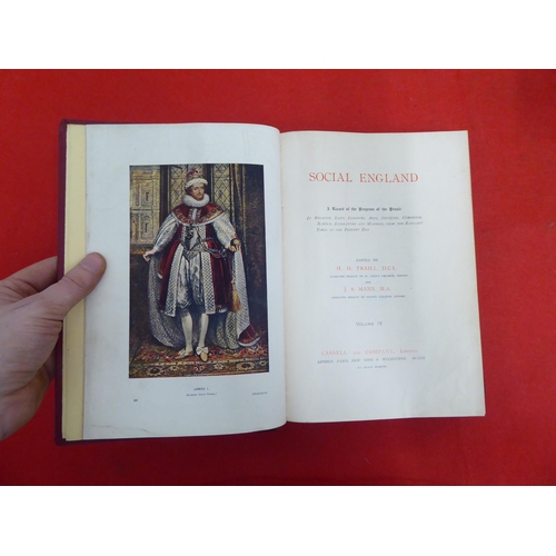 184 - Books, relating to the history of England: to include 'Social England' edited by HD Traill