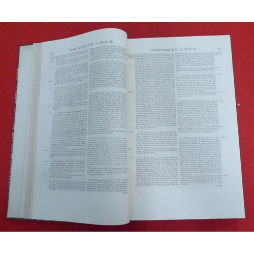 187 - Books: 'An Index to the Rolls of Parliament' comprising the petitions, pleas and proceedings of Parl... 