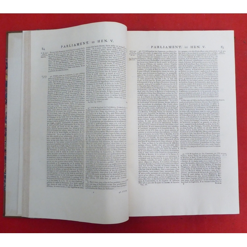 187 - Books: 'An Index to the Rolls of Parliament' comprising the petitions, pleas and proceedings of Parl... 