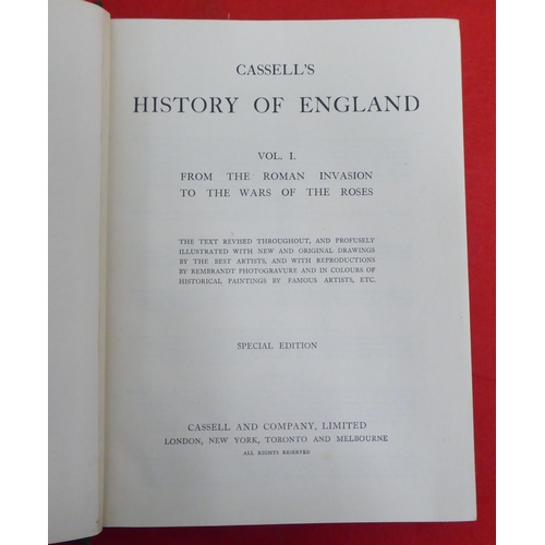 198 - Books: 'Cassells History of England' Special Edition, in nine volumes