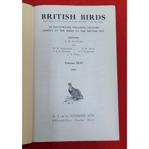 221 - Uncollated 'British Bird Annuals' by Nicholson & Colleagues from 1946-1973, in eighteen volumes