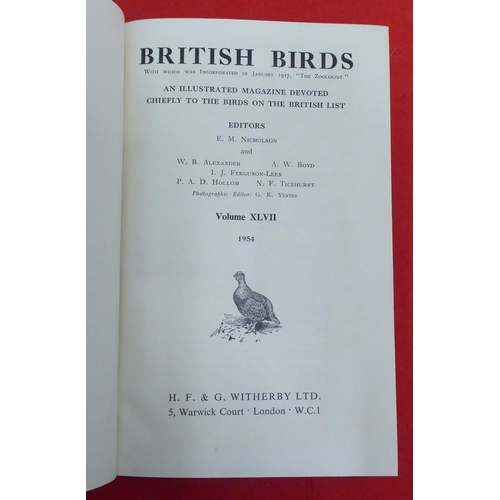 221 - Uncollated 'British Bird Annuals' by Nicholson & Colleagues from 1946-1973, in eighteen volumes