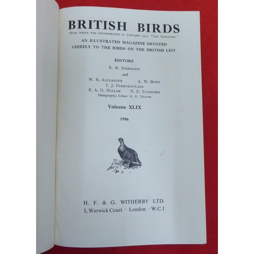 221 - Uncollated 'British Bird Annuals' by Nicholson & Colleagues from 1946-1973, in eighteen volumes