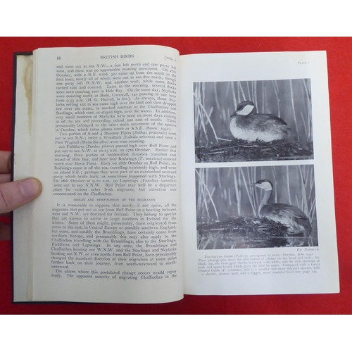 221 - Uncollated 'British Bird Annuals' by Nicholson & Colleagues from 1946-1973, in eighteen volumes