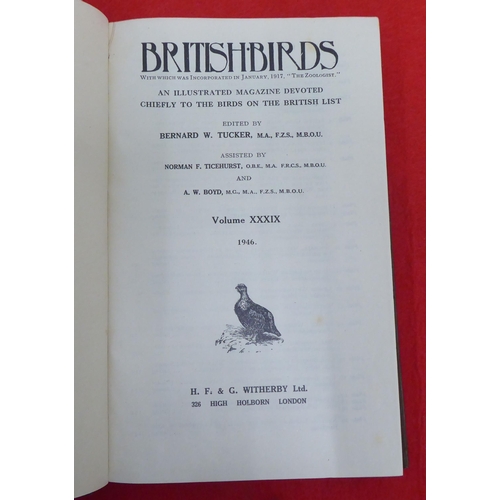 221 - Uncollated 'British Bird Annuals' by Nicholson & Colleagues from 1946-1973, in eighteen volumes