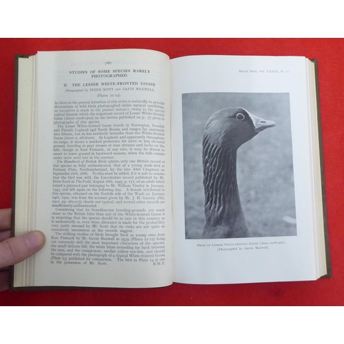 221 - Uncollated 'British Bird Annuals' by Nicholson & Colleagues from 1946-1973, in eighteen volumes