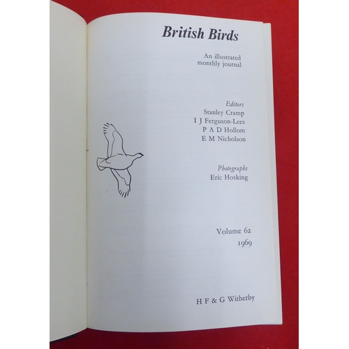 221 - Uncollated 'British Bird Annuals' by Nicholson & Colleagues from 1946-1973, in eighteen volumes