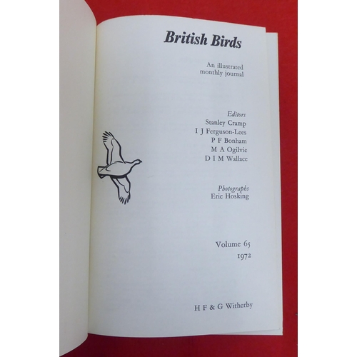 221 - Uncollated 'British Bird Annuals' by Nicholson & Colleagues from 1946-1973, in eighteen volumes