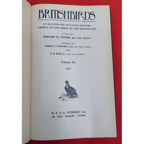 221 - Uncollated 'British Bird Annuals' by Nicholson & Colleagues from 1946-1973, in eighteen volumes