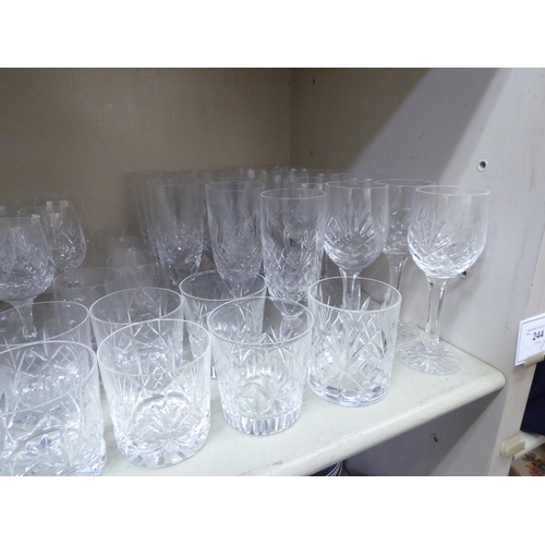 170 - Glassware: to include tumblers and Champagne flutes 