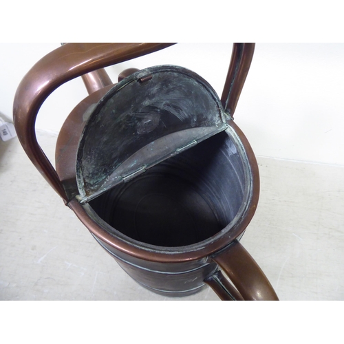 175 - An early 20thC JS & Sons copper housemaids  watering can