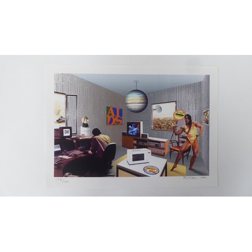 186 - After Richard Hamilton - an interior scene with figures  Limited Edition CP31/100 coloured phot... 