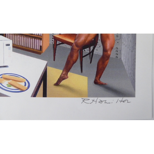 186 - After Richard Hamilton - an interior scene with figures  Limited Edition CP31/100 coloured phot... 