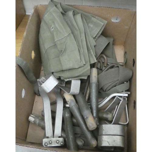 216 - Military related collectables: to include a water bottle and carrier (Please Note: this lot is ... 