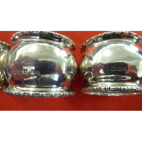 217 - Silver collectables: to include a circular salt cellar with a pierced border  mixed marks