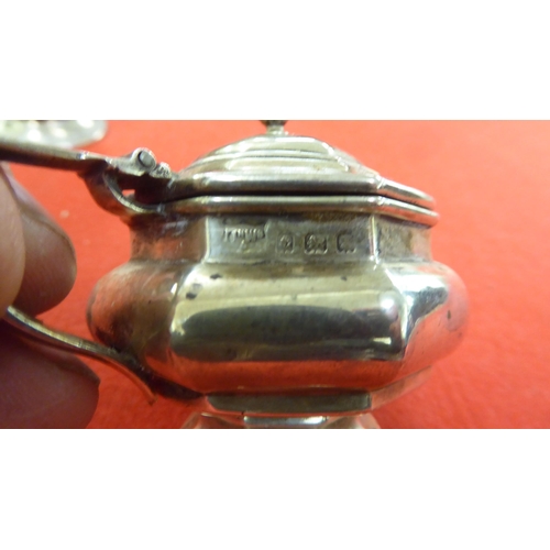 217 - Silver collectables: to include a circular salt cellar with a pierced border  mixed marks