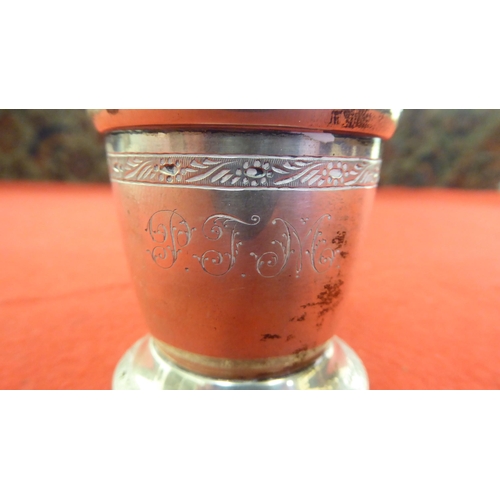 217 - Silver collectables: to include a circular salt cellar with a pierced border  mixed marks