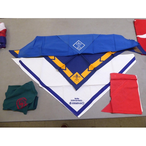 239 - Modern fabric flags: to include one for South Korea  various sizes