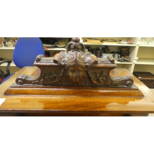 254 - An early 20thC (possibly German), mahogany cased mantel clock; the movement faced by a steel Roman d... 