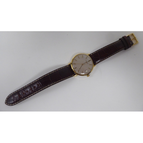 267 - A Longines (1096/866) gold plated and stainless steel cased, mechanical wristwatch, the silvered bat... 