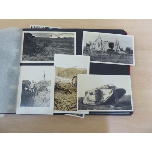 367 - Two albums of mainly 20thC monochrome photographs: to include military, academic, sport and period F... 