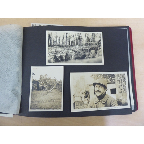 367 - Two albums of mainly 20thC monochrome photographs: to include military, academic, sport and period F... 