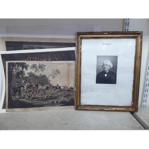 373 - Uncollated 18th & 19thC original works and later, variously themed monochrome prints, after nume... 