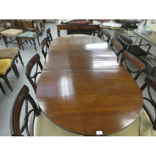 382 - A Regency mahogany twin pedestal dining table  29