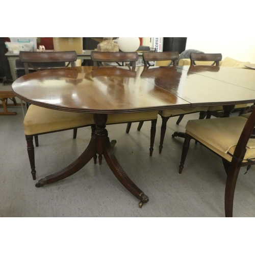 382 - A Regency mahogany twin pedestal dining table  29