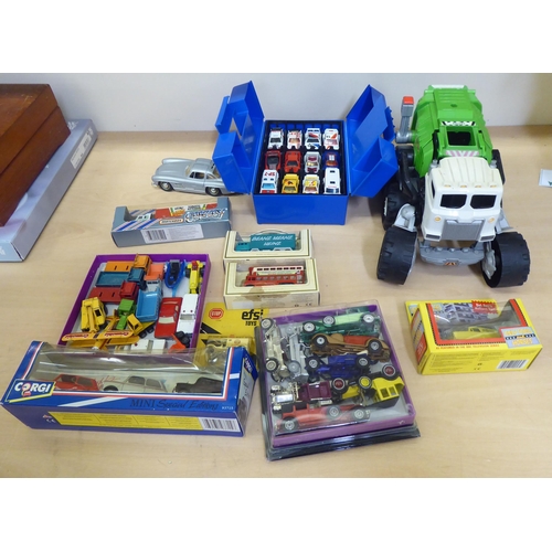 390 - Diecast and other model vehicles: to include examples by Burago and Matchbox  some boxed