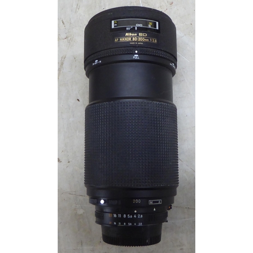 78 - A Nikon AF Nikkor 80-200mm 1:2.8 photographic lens  cased