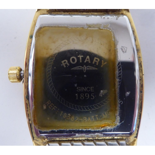 118 - Six variously styled and strapped modern wristwatches: to include Rotary and Super Roamer