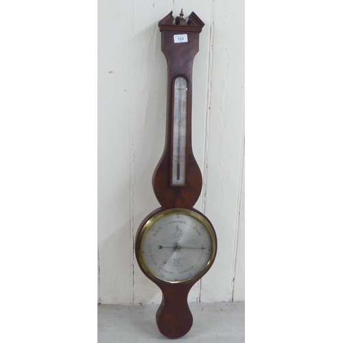 133 - A late 19thC mahogany cased barometer  38