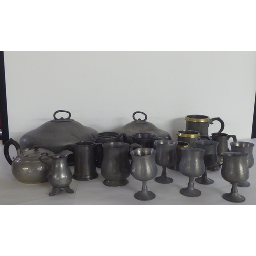 169 - 18thC, 19thC and later pewter: to include tankards 