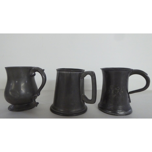 169 - 18thC, 19thC and later pewter: to include tankards 