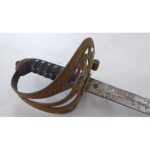 196 - A World War II period dress sword (Please Note: this lot is subject to the statement made in the Auc... 