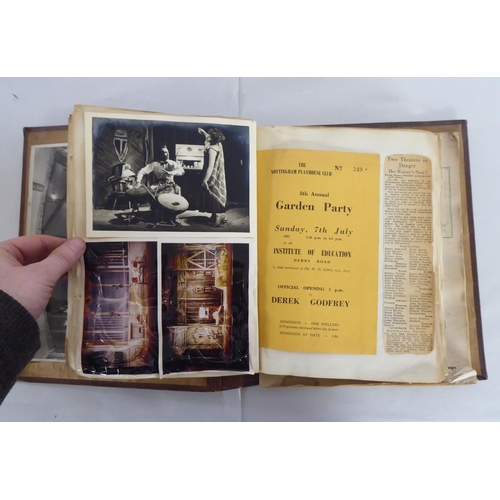 206 - Uncollated, mainly theatre related ephemera: to include programmes and interior photographs