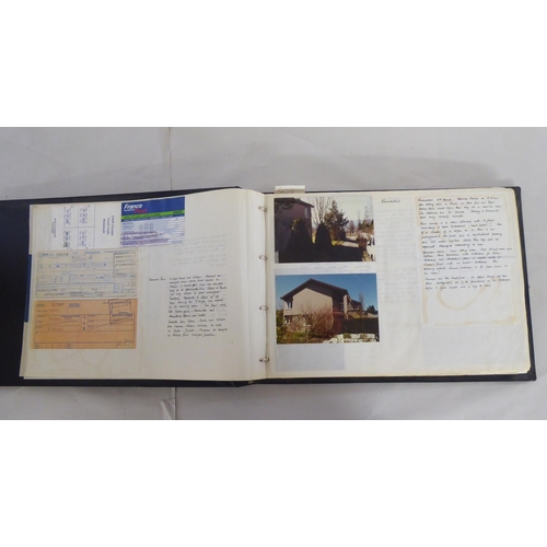 213 - Uncollated ephemera: to include personal photographs of trips with annotations, the three albums&nbs... 